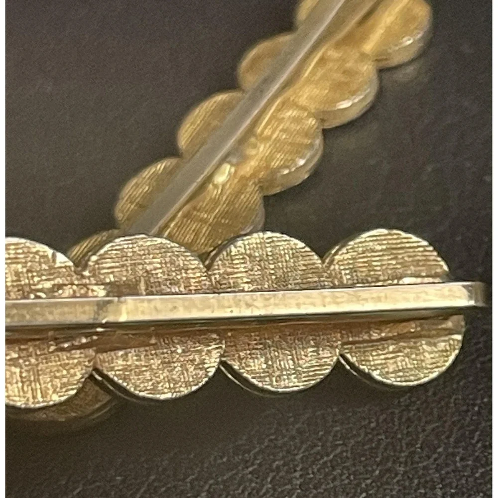 Vintage Coin Hair Clips Bobby Pin Set of 2 Gold Tone Medallion Roman Jewelry